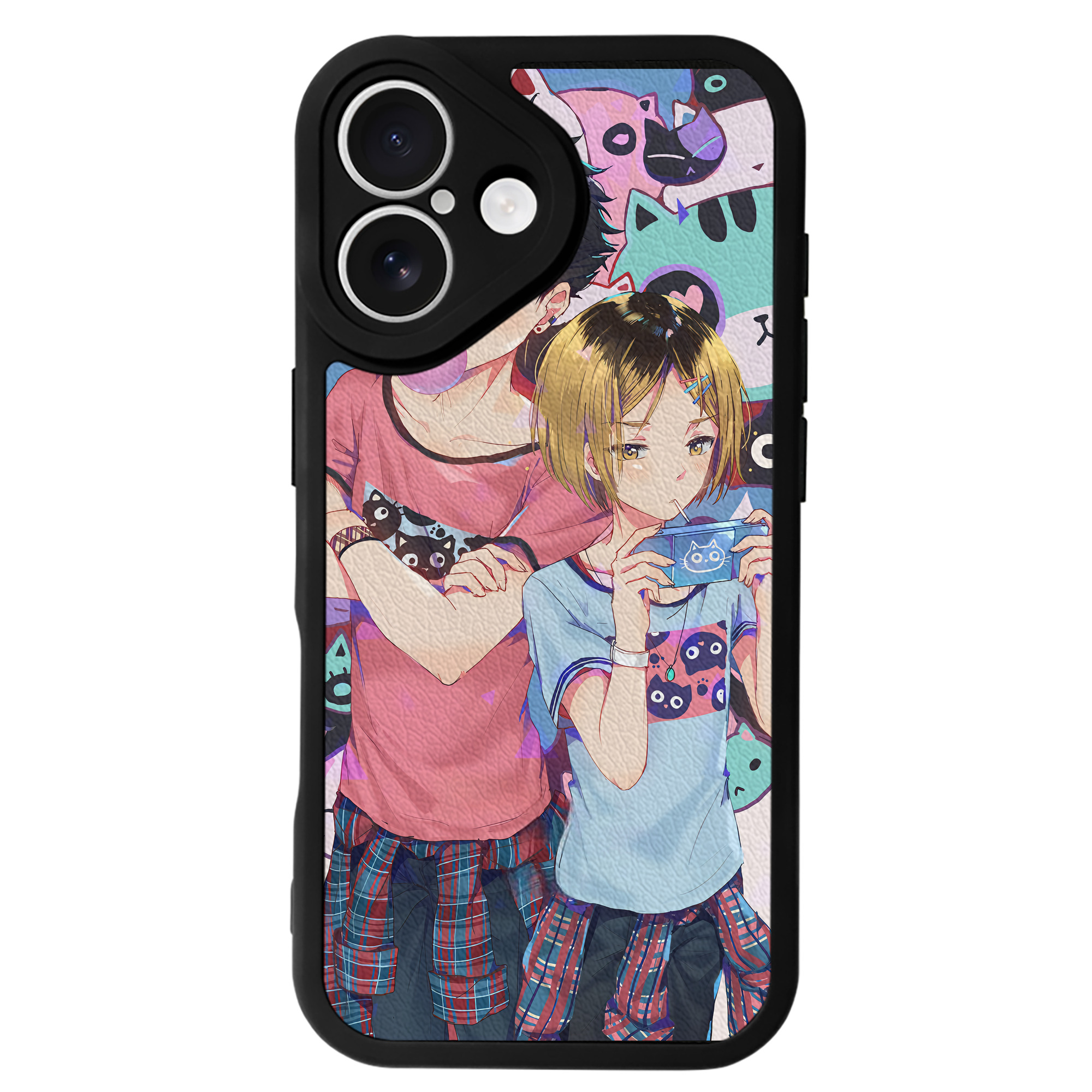 （画像用） ハイキュー!! Haikyu!! 【iPhone 16シリーズ対応】シリコンスマホケース（レザー調） 材質：シリコン